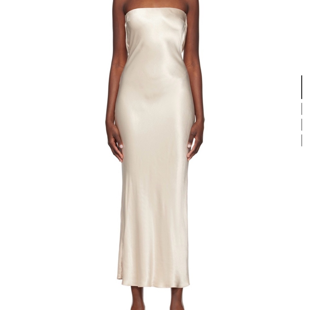 Dynamite Strapless Cream Dress